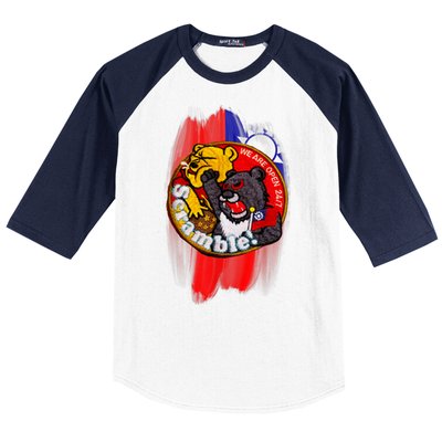 Taiwan Air Force Badge Taiwan Flag Baseball Sleeve Shirt