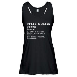 Track And Field Coach Definition Funny Trainer Gift Present Ladies Essential Flowy Tank