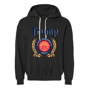 Trump A Fine President 2024 Take America Back Election Garment-Dyed Fleece Hoodie