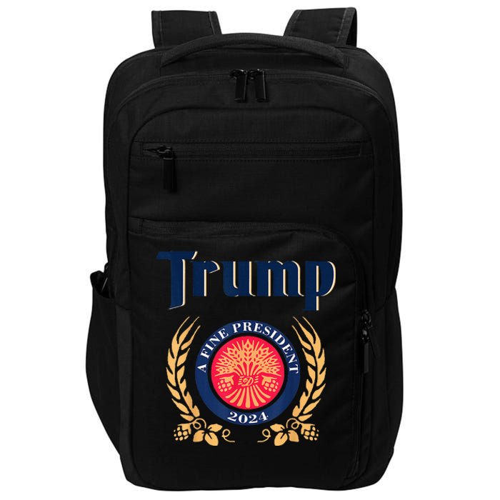 Trump A Fine President 2024 Take America Back Election Impact Tech Backpack