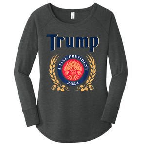 Trump A Fine President 2024 Take America Back Election Women's Perfect Tri Tunic Long Sleeve Shirt