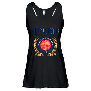 Trump A Fine President 2024 Take America Back Election Ladies Essential Flowy Tank