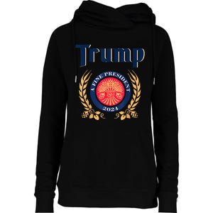 Trump A Fine President 2024 Take America Back Election Womens Funnel Neck Pullover Hood