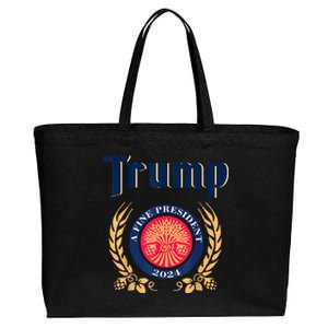 Trump A Fine President 2024 Take America Back Election Cotton Canvas Jumbo Tote