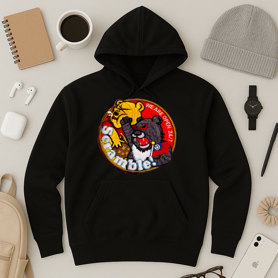 Taiwan Air Force Badge Taiwan Flag Hoodie