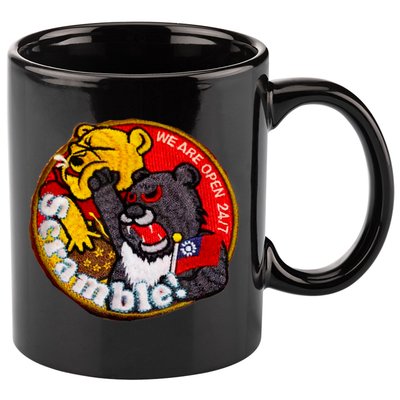 Taiwan Air Force Badge Taiwan Flag 11oz C Handle Ceramic Mug