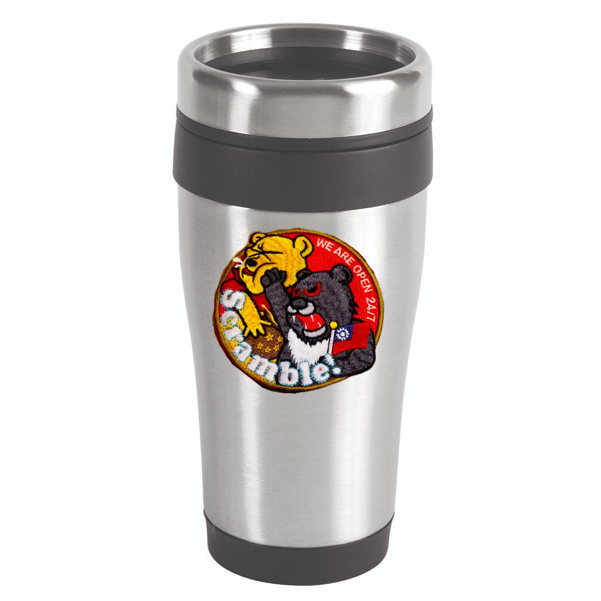 Taiwan Air Force Badge Taiwan Flag 16oz Travel Tumbler