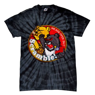 Taiwan Air Force Badge Taiwan Flag Tie-Dye T-Shirt