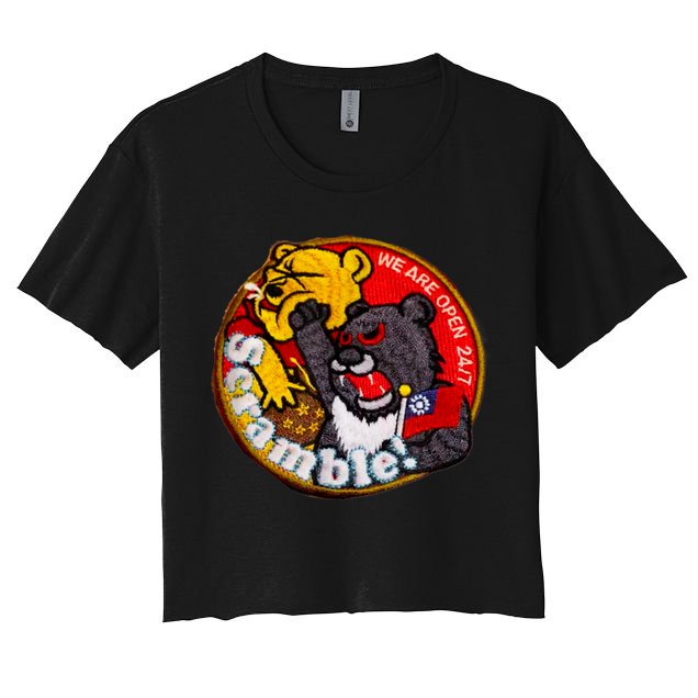 Taiwan Air Force Badge Taiwan Flag Crop Top
