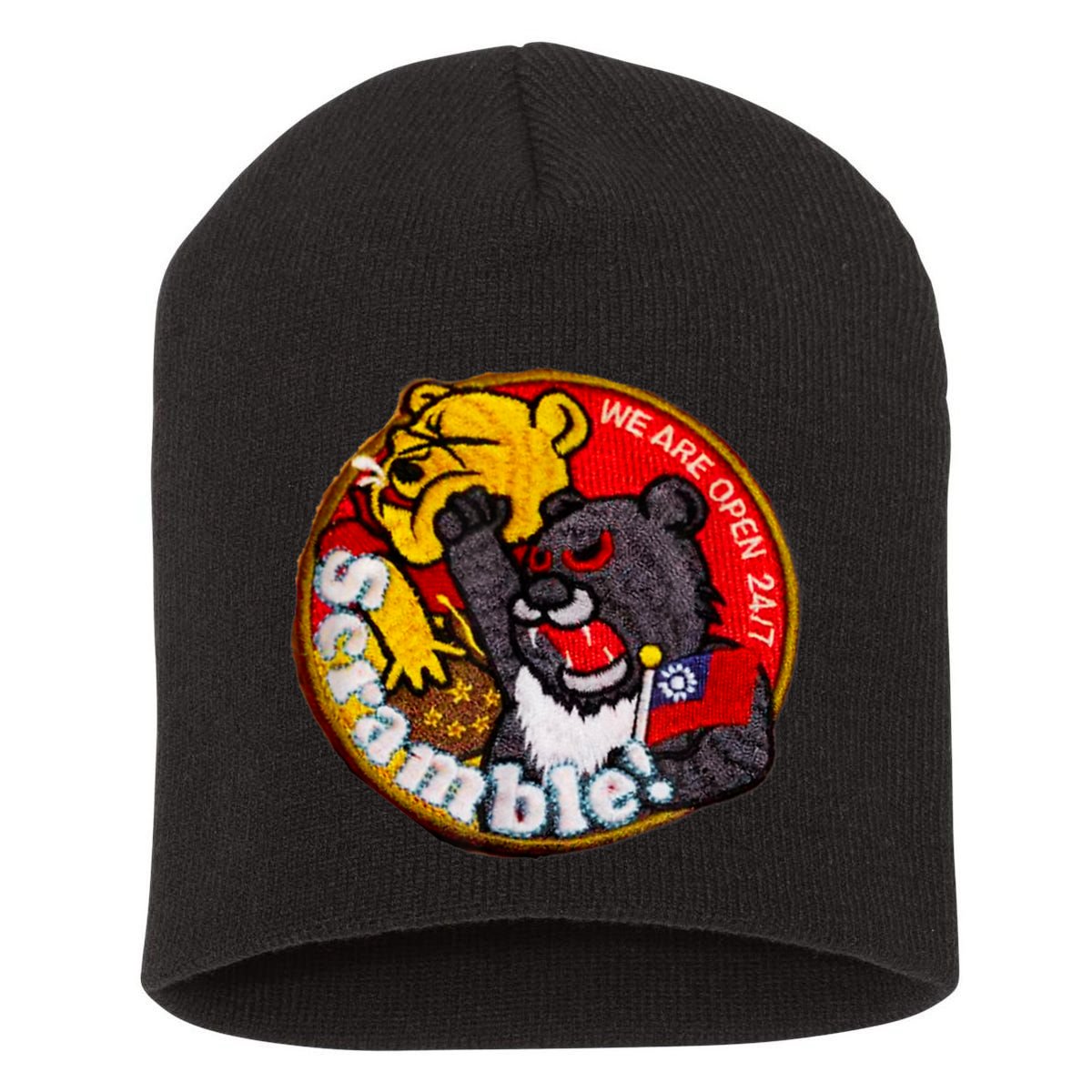 Taiwan Air Force Badge Taiwan Flag Short Acrylic Beanie