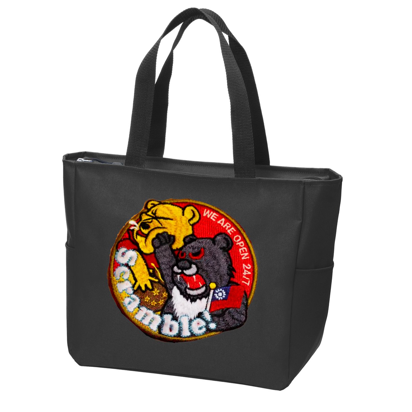 Taiwan Air Force Badge Taiwan Flag Zip Tote Bag