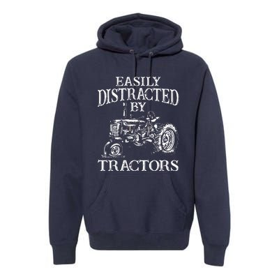 Tractor Art For Men Women Farming Agriculture Farmer Truck Premium Hoodie