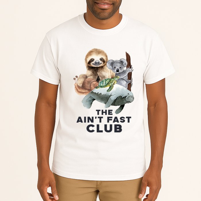 The Aint Fast Club Funny Cute Slow Animal Tall T-Shirt