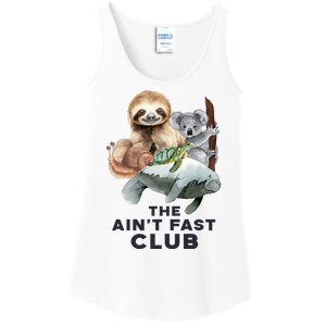 The Aint Fast Club Funny Cute Slow Animal Ladies Essential Tank