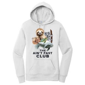 The Aint Fast Club Funny Cute Slow Animal Women's Pullover Hoodie