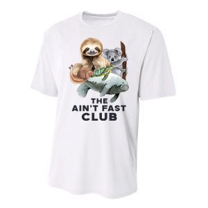 The Aint Fast Club Funny Cute Slow Animal Performance Sprint T-Shirt