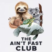 The Aint Fast Club Funny Cute Slow Animal Tank Top