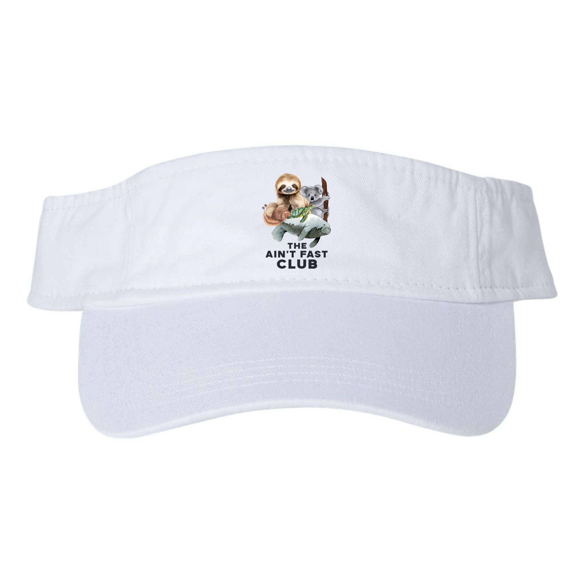 The Aint Fast Club Funny Cute Slow Animal Visor
