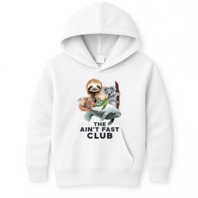 The Aint Fast Club Funny Cute Slow Animal Kids Hoodie
