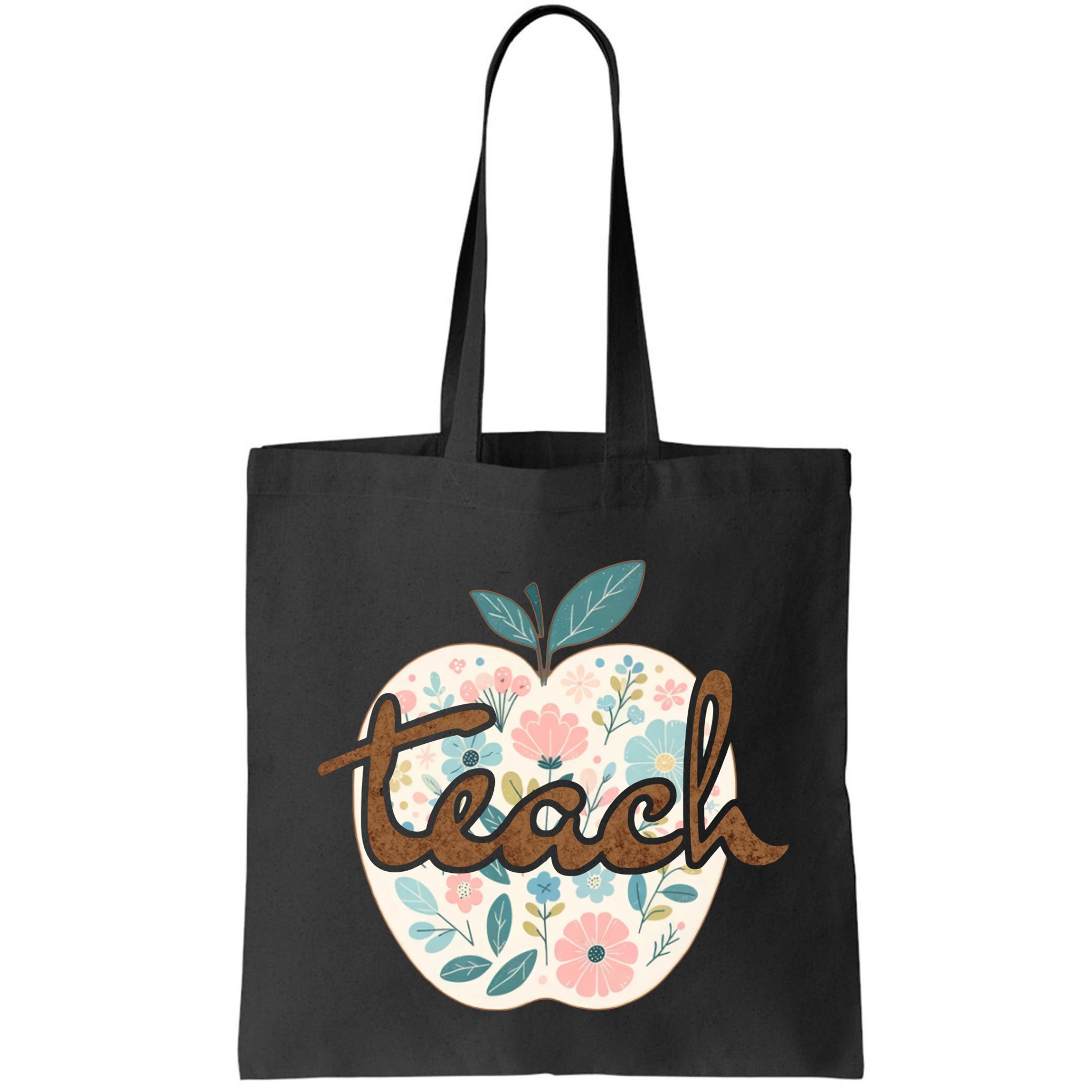 Teacher Apple Floral Bag