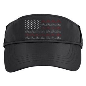 Tractor American Flag Farmer Adult Drive Performance Visor