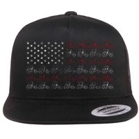 Tractor American Flag Farmer Flat Bill Trucker Hat