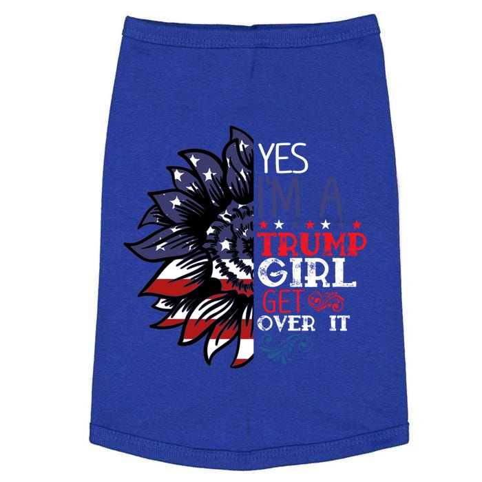 Th America Flag Sunflower Trump Costume 2020 Election Cute Gift Doggie Tank