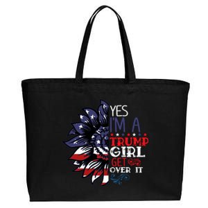 Th America Flag Sunflower Trump Costume 2020 Election Cute Gift Cotton Canvas Jumbo Tote