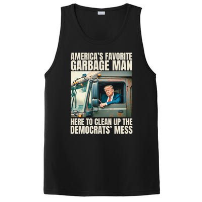 Trump AmericaS Favorite Garbage Man Trump In Trash Truck PosiCharge Competitor Tank