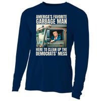 Trump AmericaS Favorite Garbage Man Trump In Trash Truck Cooling Performance Long Sleeve Crew