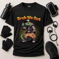 Teacher Appreciation Funny Cameleon Lizard Grad Bruh We Out Gift Cooling Performance Crew T-Shirt