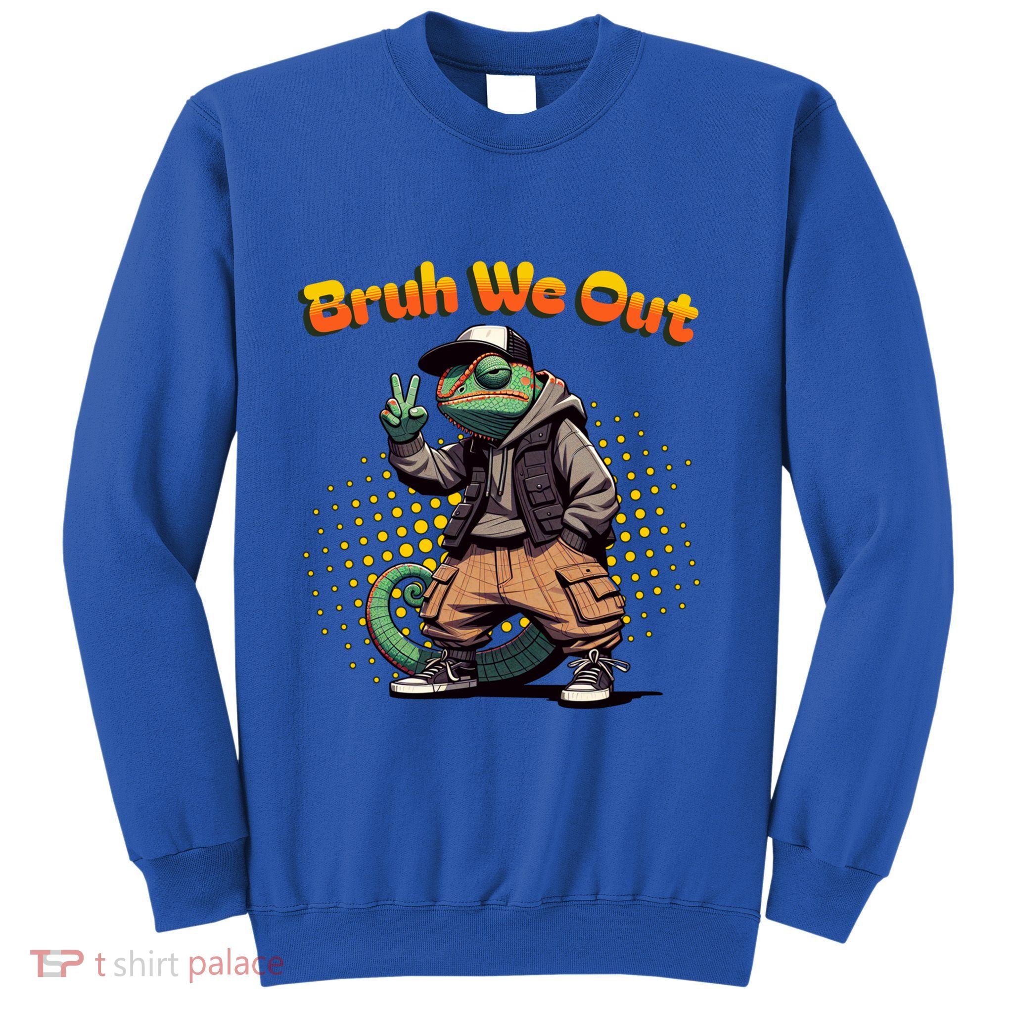 Teacher Appreciation Funny Cameleon Lizard Grad Bruh We Out Gift Sweatshirt