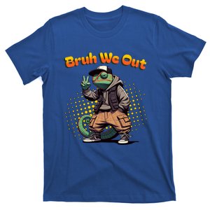 Teacher Appreciation Funny Cameleon Lizard Grad Bruh We Out Gift T-Shirt