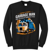 Trump AmericaS Favorite Garbage Man Trump In Trash Truck Sweatshirt