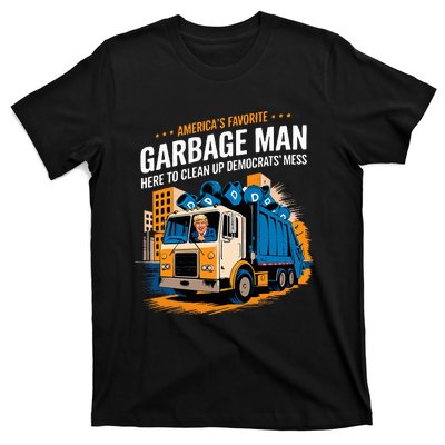 Trump AmericaS Favorite Garbage Man Trump In Trash Truck T-Shirt