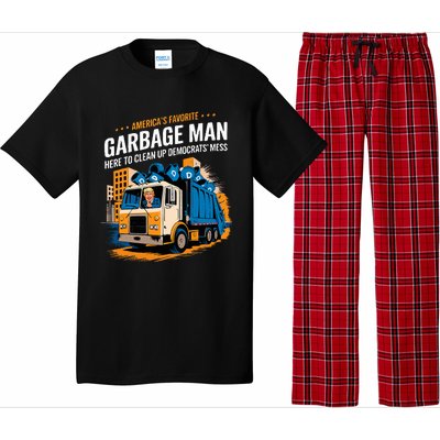 Trump AmericaS Favorite Garbage Man Trump In Trash Truck Pajama Set