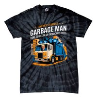 Trump AmericaS Favorite Garbage Man Trump In Trash Truck Tie-Dye T-Shirt