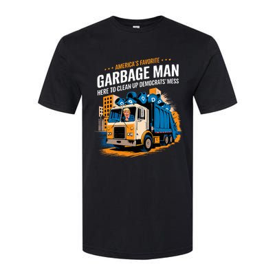 Trump AmericaS Favorite Garbage Man Trump In Trash Truck Softstyle CVC T-Shirt