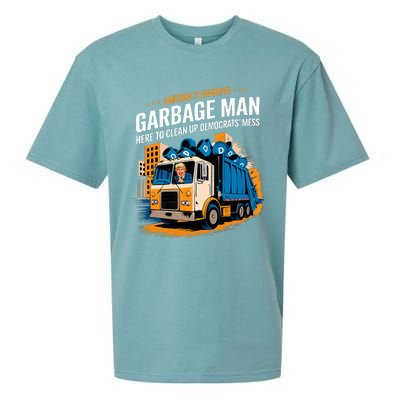 Trump AmericaS Favorite Garbage Man Trump In Trash Truck Sueded Cloud Jersey T-Shirt