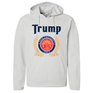 Trump A Fine President 2024 Performance Fleece Hoodie