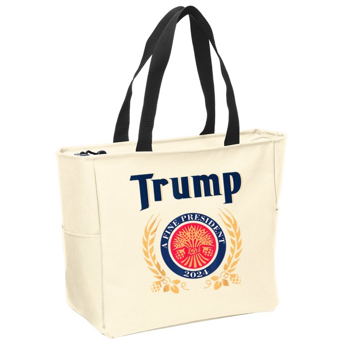 Trump A Fine President 2024 Zip Tote Bag