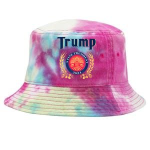 Trump A Fine President 2024 Tie-Dyed Bucket Hat