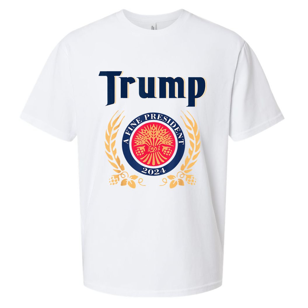 Trump A Fine President 2024 Sueded Cloud Jersey T-Shirt