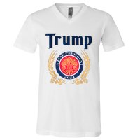 Trump A Fine President 2024 V-Neck T-Shirt