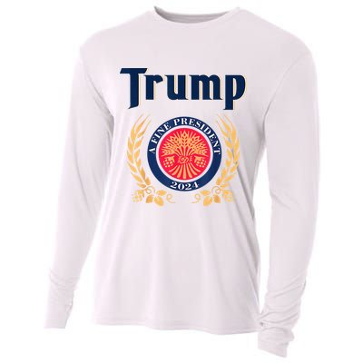Trump A Fine President 2024 Cooling Performance Long Sleeve Crew