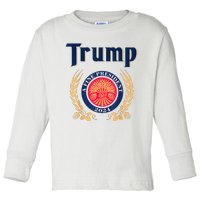 Trump A Fine President 2024 Toddler Long Sleeve Shirt