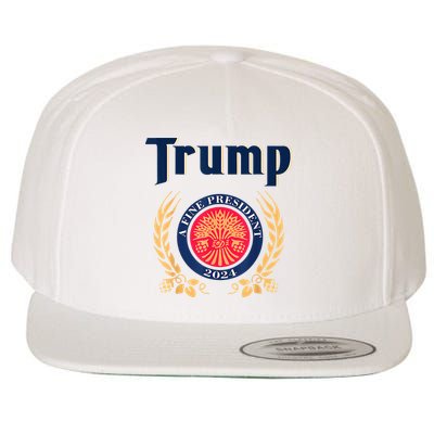 Trump A Fine President 2024 Wool Snapback Cap