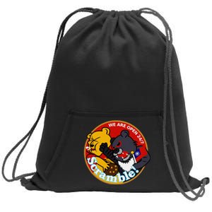 Taiwan Air Force Badge Red Sweatshirt Cinch Pack Bag