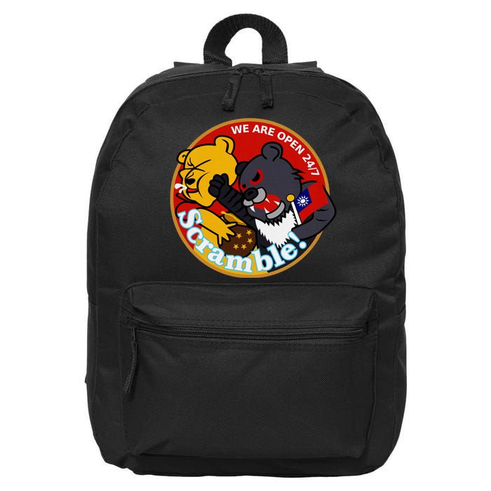 Taiwan Air Force Badge Red 16 in Basic Backpack