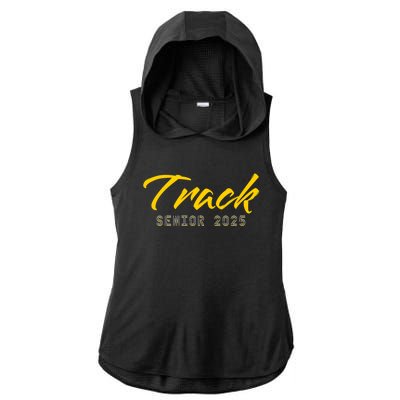 Track And Field Track Senior 2025 Gift Ladies PosiCharge Tri-Blend Wicking Draft Hoodie Tank